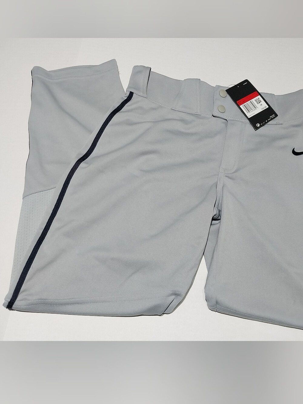 Nike Boys' Size Large Gray Baseball Pants Tapered BQ6443-057